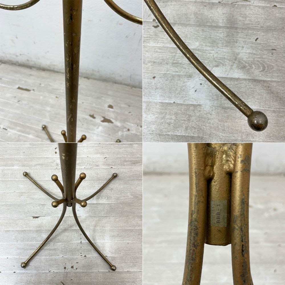 ビンテージ Vintage スチール製 ハンガースタンド コートハンガー 楕円 クラシカルデザイン  ●