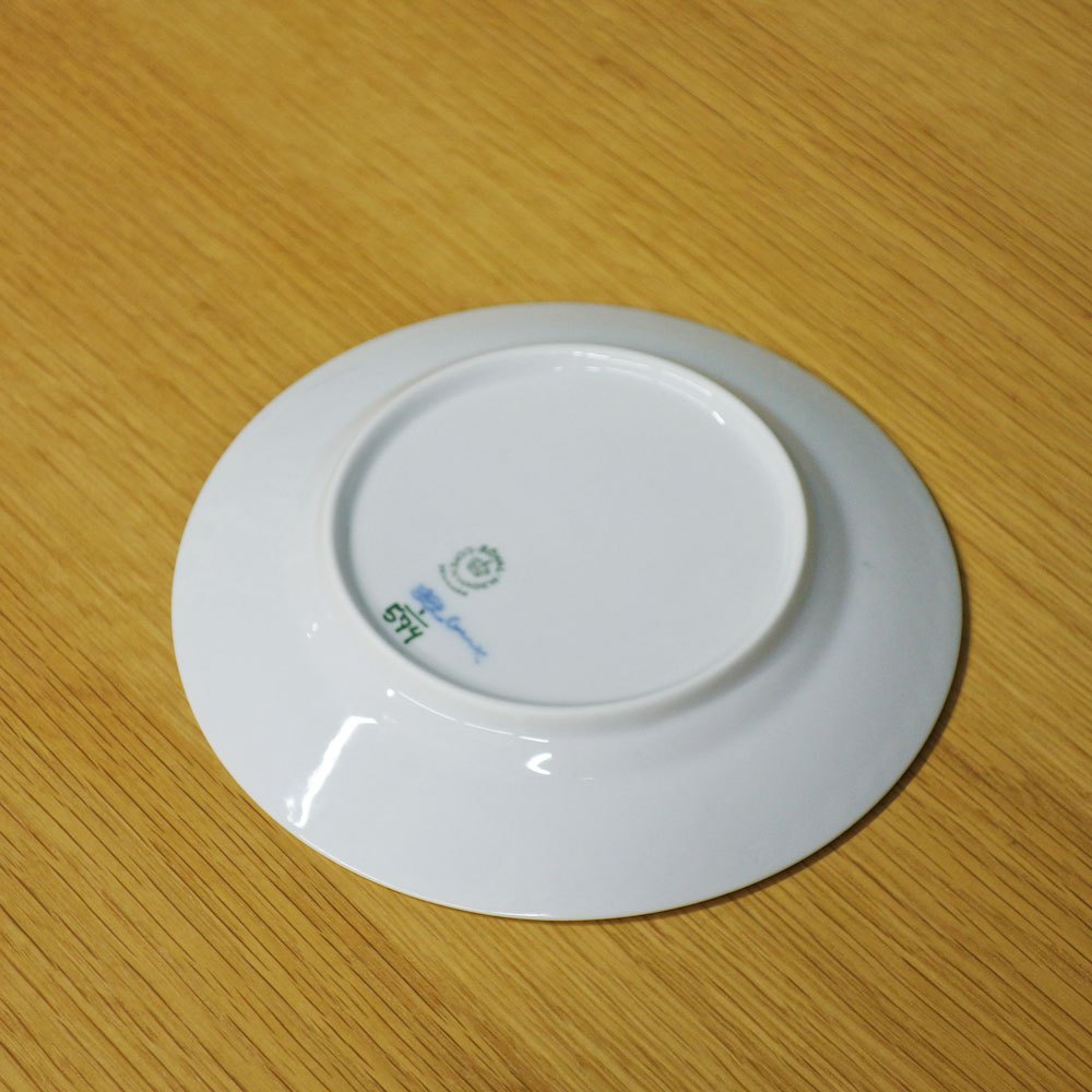 ロイヤルコペンハーゲン ROYAL COPENHAGEN ブルーフルーテッド ハーフレース プレート 17cm 北欧食器 C ◎