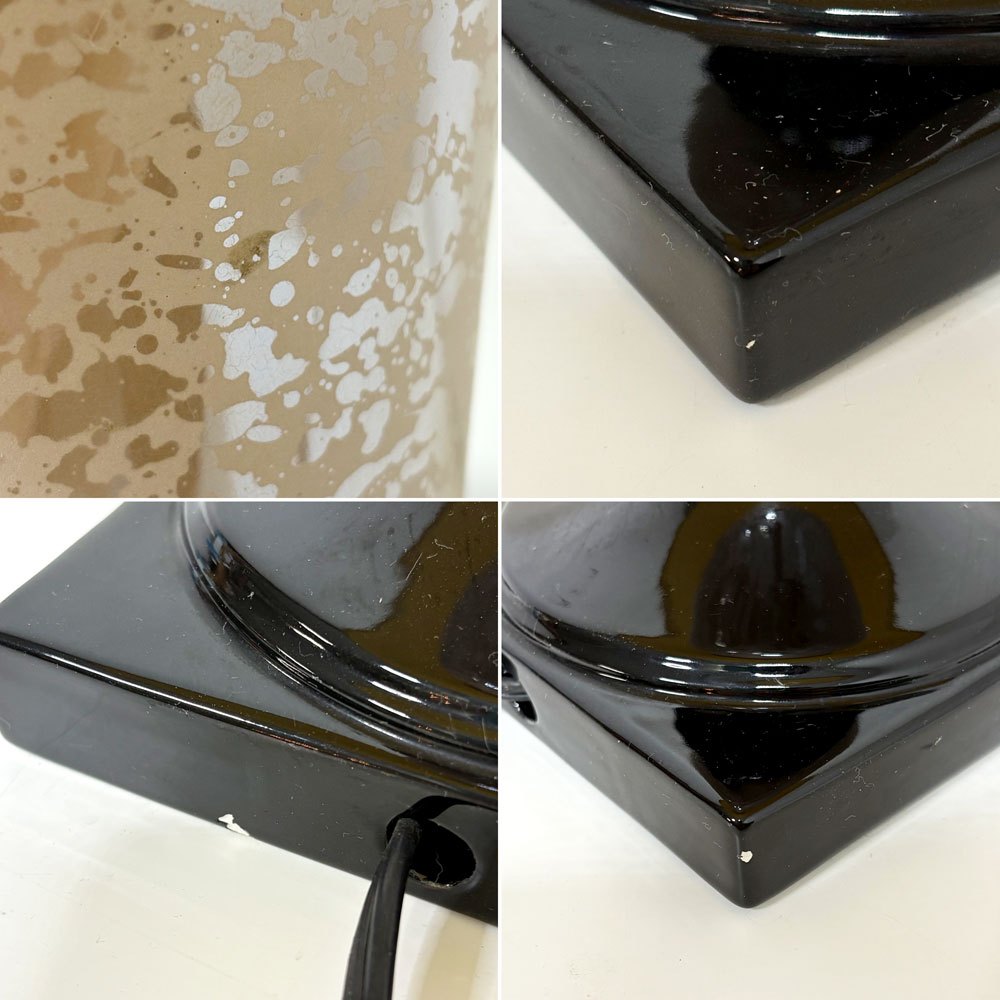 イーセンアーレン ETHAN ALLEN 陶製 テーブルランプ スタンドライト 2段階調光可 クラシカルデザイン ●