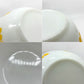 オールドパイレックス OLD PYREX ニュードット ミキシングボウル Φ18.5cm ホワイト イエロー 耐熱ミルクガラス USビンテージ ●