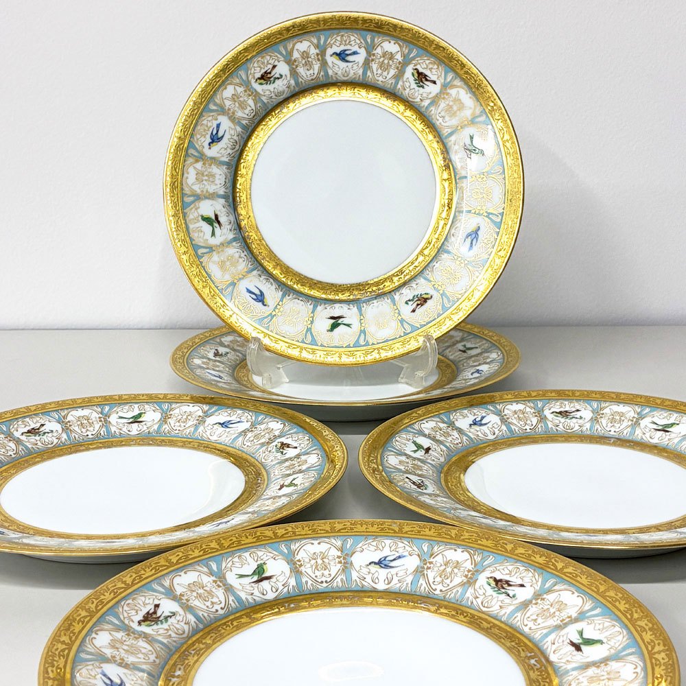 アビランド HAVILAND ベンガリス Bengalis ヴィクトリアンスワロー 19cm プレート リモージュ LIMOGES 三越特別製造版 E ◎