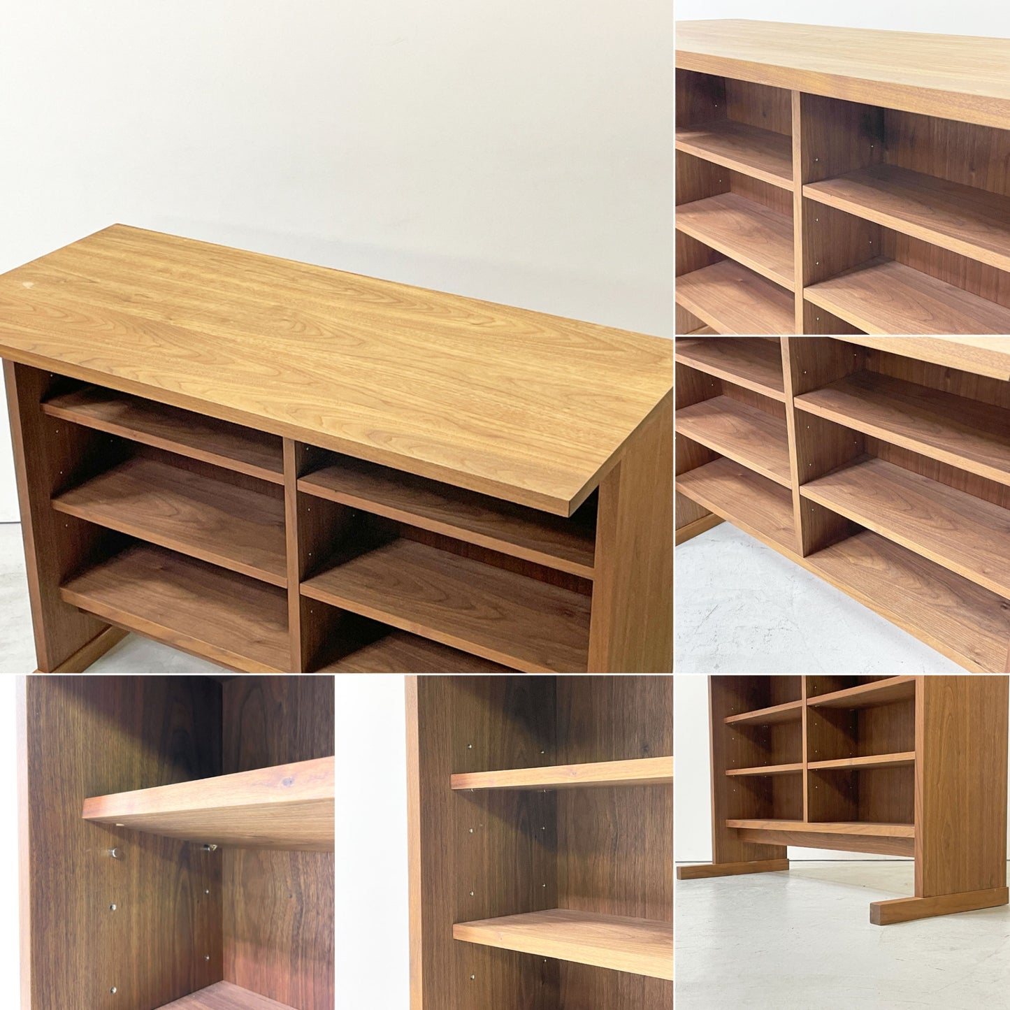 マスターウォール MASTERWAL ノリータ NOLITA カウンターテーブル ハイテーブル ディスプレイラック ウォールナット無垢材天板 定価￥203,500- ●