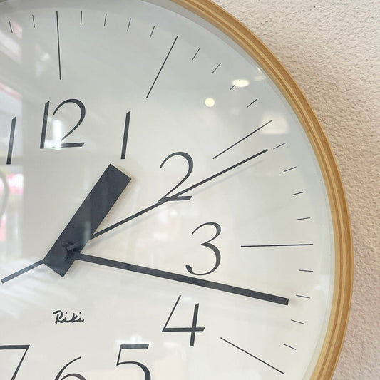 タカタレムノス Lemnos リキクロックRC Riki Clock RC 電波時計 ウォールクロック 渡辺力 Riki Watanabe 掛け時計 美品 ★