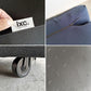 カッシーナイクスシー Cassina ixc. カレス CARESS 1シーターソファ 1人掛け ファブリック グレー×ネイビー モールドウレタン キャスター付 参考価格28万円 廃番 B 〓