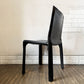 カッシーナ Cassina キャブチェア 412 CAB アームレス 本革 ブラック マリオ・ベリーニ イタリア モダンデザイン 定価￥308,000- ◎