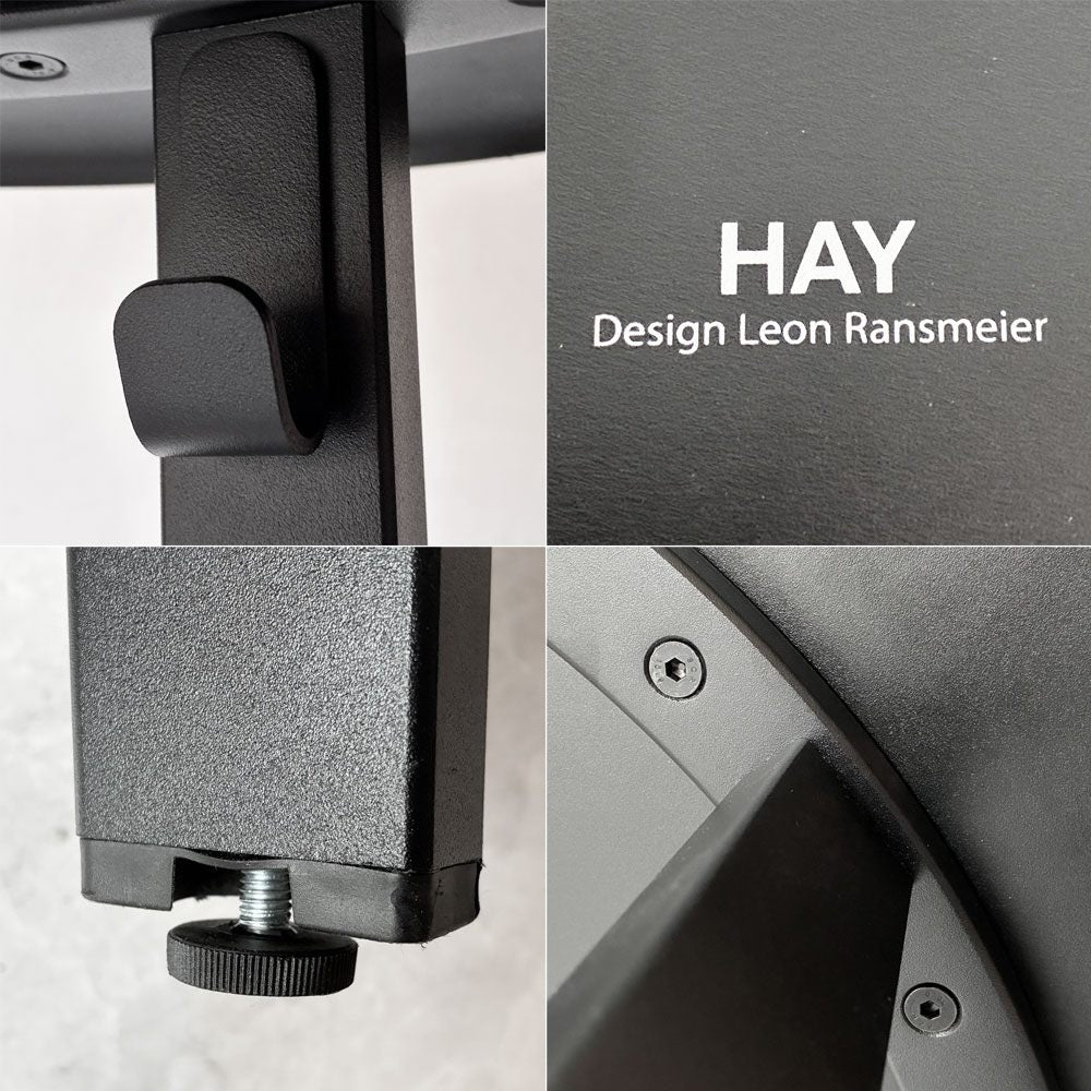 ヘイ HAY リボルバー バーテーブル REVOLVER BAR TABLE  カウンターテーブル ハイテーブル H105cm ブラック レオン・ランズメイヤー デンマーク 定価￥99,000 - ★