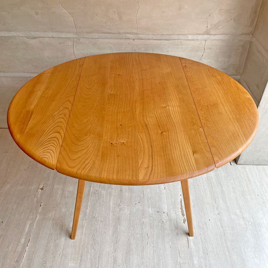 アーコール ERCOL ドロップリーフテーブル DROP LEAF TABLE ダイニングテーブル オーバルテーブル バタフライ エルム材 英国家具 ♪