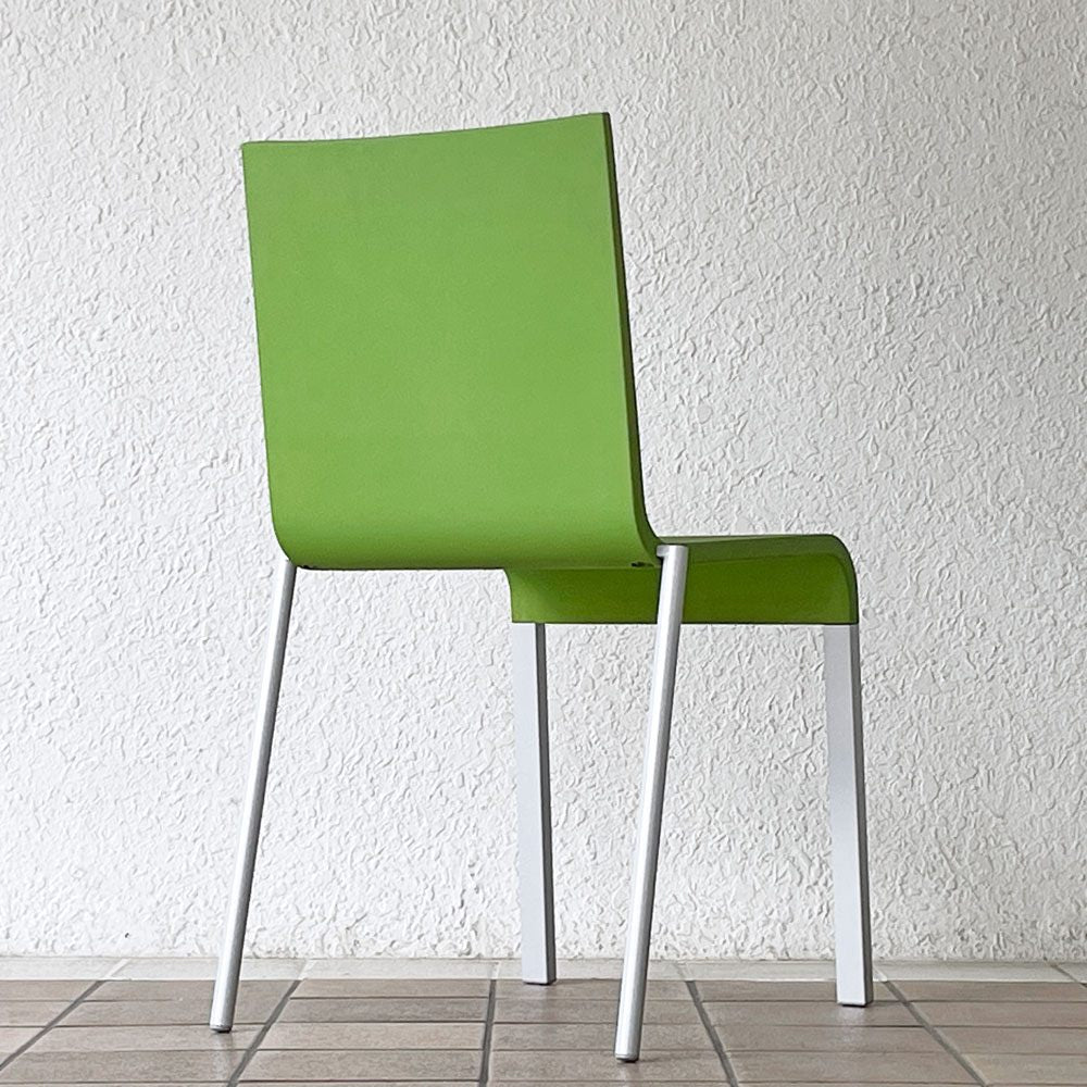 ヴィトラ vitra. ゼロスリー .03 ダイニングチェア スタッキングチェア マールテン・ヴァン・セーヴェレン Maarten Van Severen グリーン A ◇