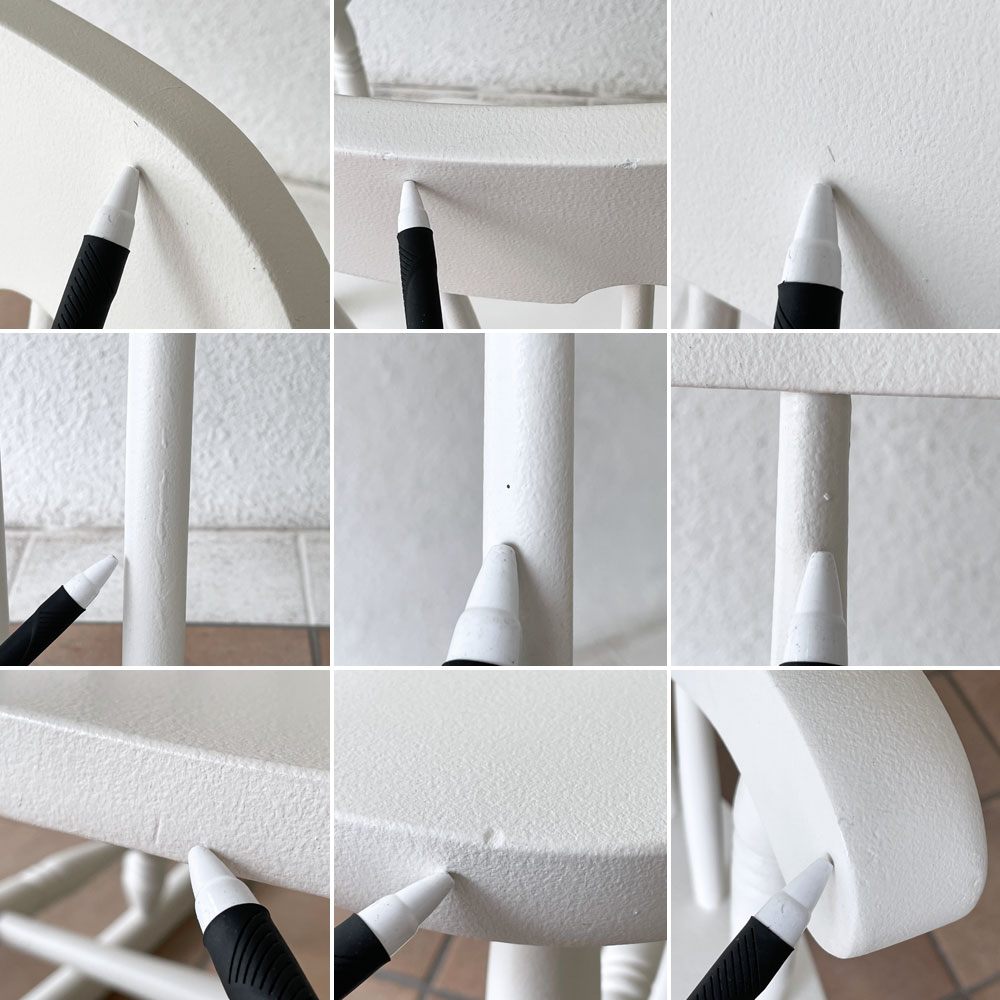 クラシカルデザイン Classical Design ロッキングチェア 揺り椅子 ホワイトペイント スポークバック ◇