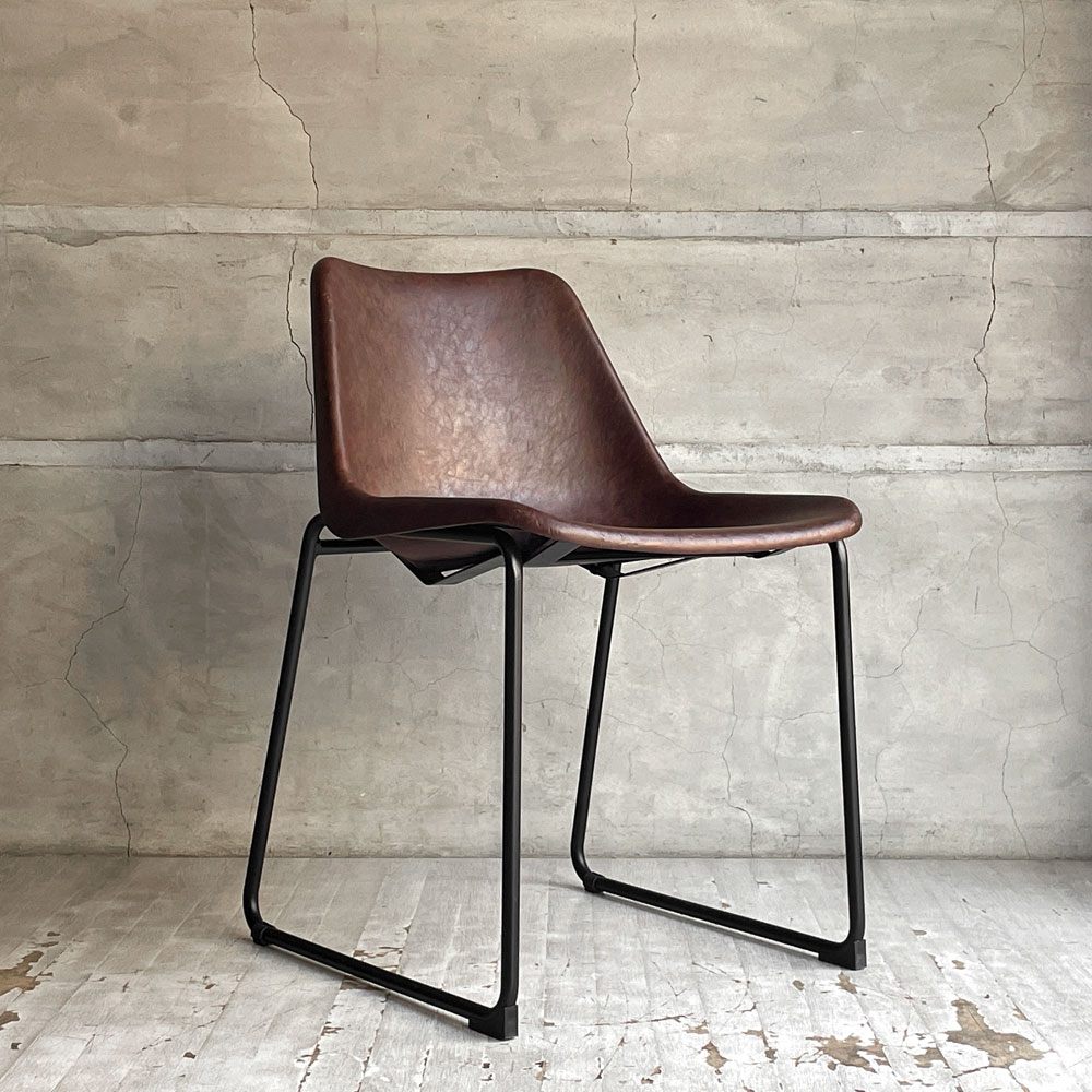クラッシュゲート CRASH GATE ノットアンティークス Knot antiques ログチェア LOG CHAIR ビンテージモカ MOCHA ダイニングチェア ♪