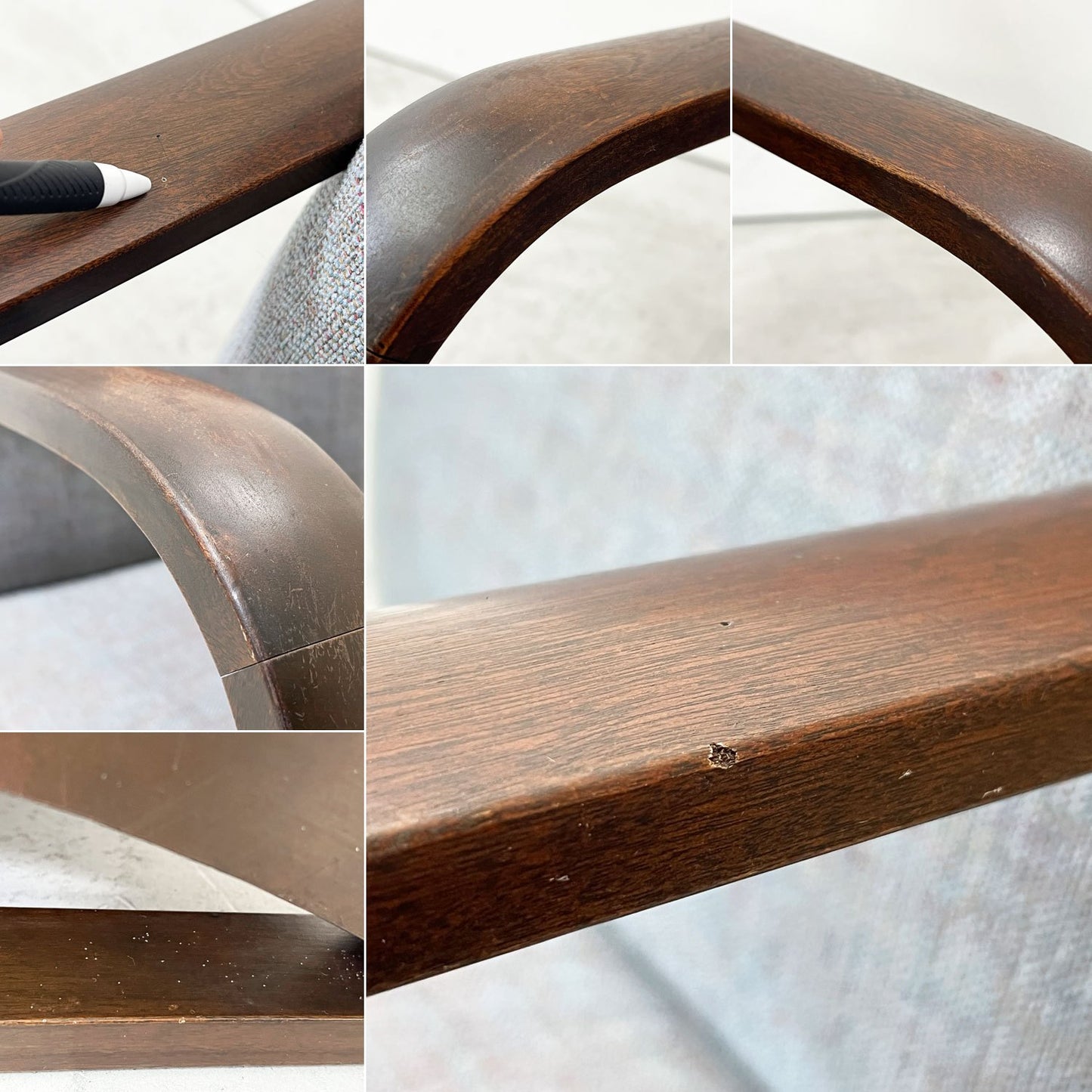 ジャパンビンテージ Japan Vintage ラウンジチェア  1Ｐソファ ナラ材 ソリ脚 ファブリック 北欧ナチュラル Ｂ ●