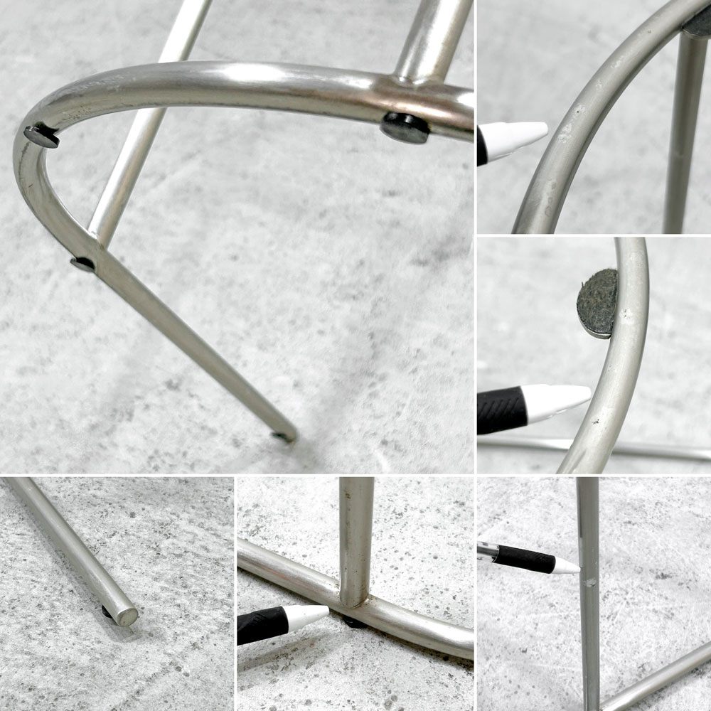 アルフレックス arflex トンド TONDO コーヒーテーブル サイドテーブル ガラス天板 ラウンド Φ40cm イタリア モダンデザイン ●