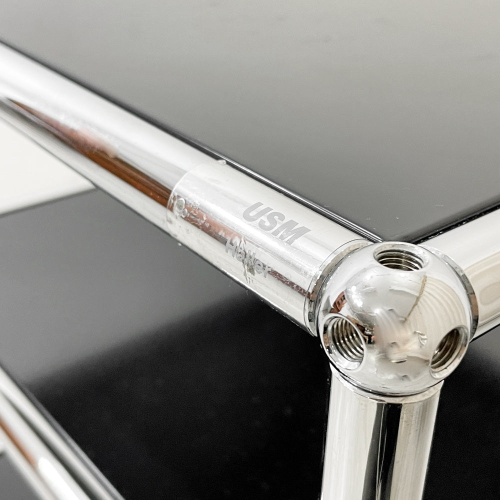 ユーエスエムハラー USMハラー USM Haller モジュラーファニチャー キャビネット テレフォンスタンド フラワースタンド グラファイトブラック スイス ●