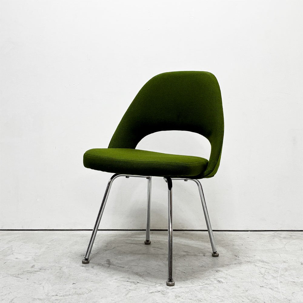 ノル Knoll サーリネンコレクション 72 サイドチェア ダイニングチェア アームレス メタルベース 座面張替え済み 参考定価￥287,100- ●