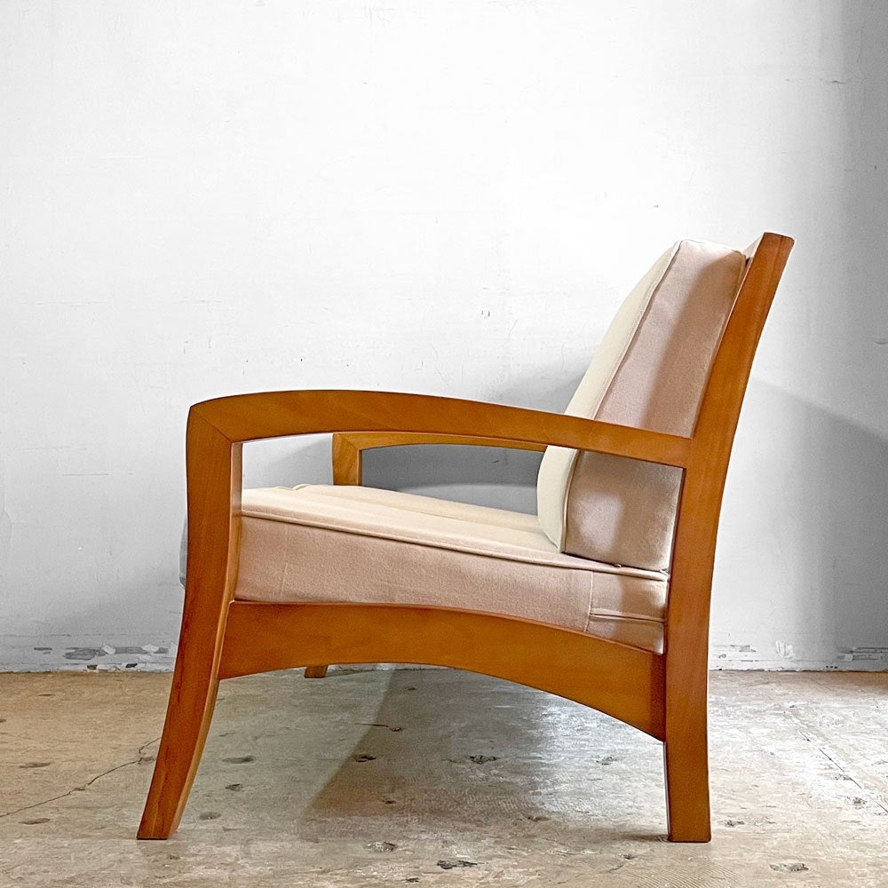 スキャンティーク SCANTEAK コニスカ KONISKA 2Pソファ チーク無垢材 ラッカー塗装 カバーリング 替えカバー付き 北欧スタイル ■