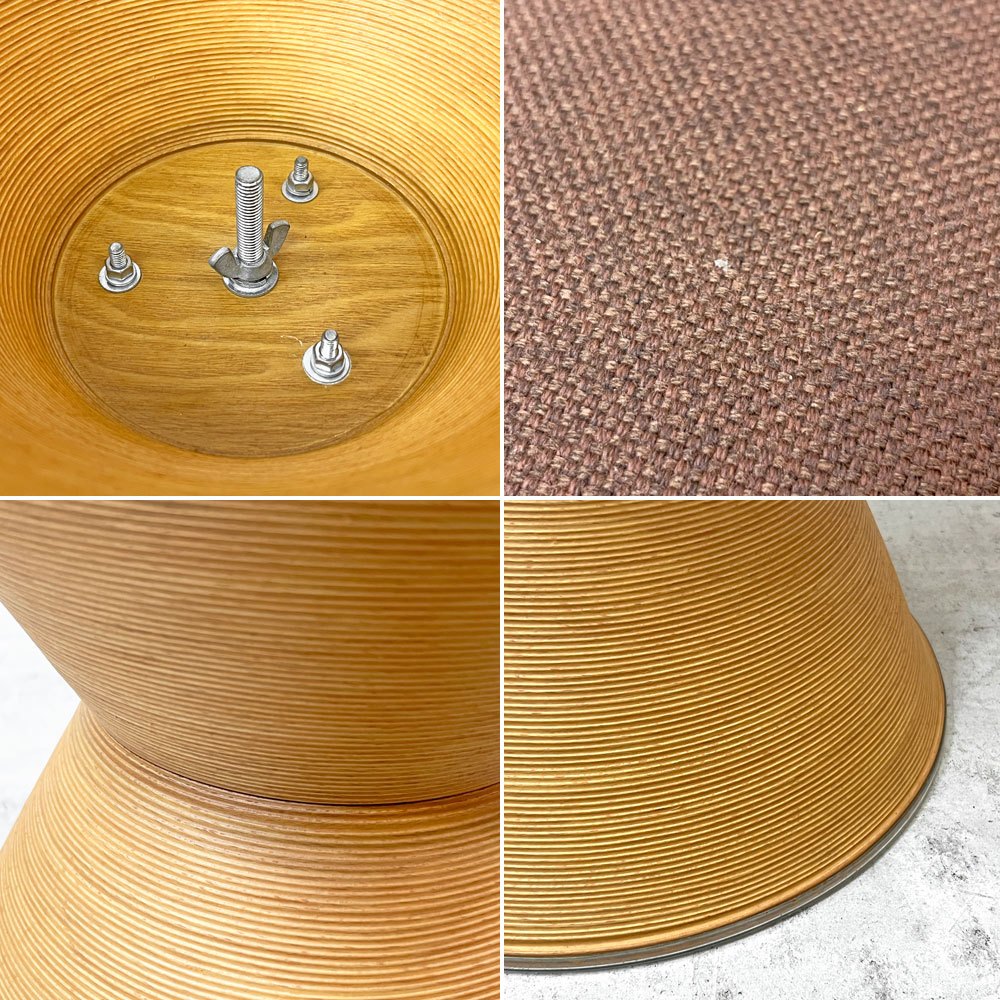 ブナコ BUNACO スツール IB-S124 ライトブラウン×チョコブラウン ブナ材 エントランス クラフト 和モダン 独自製法 定価 ¥60,500- ●