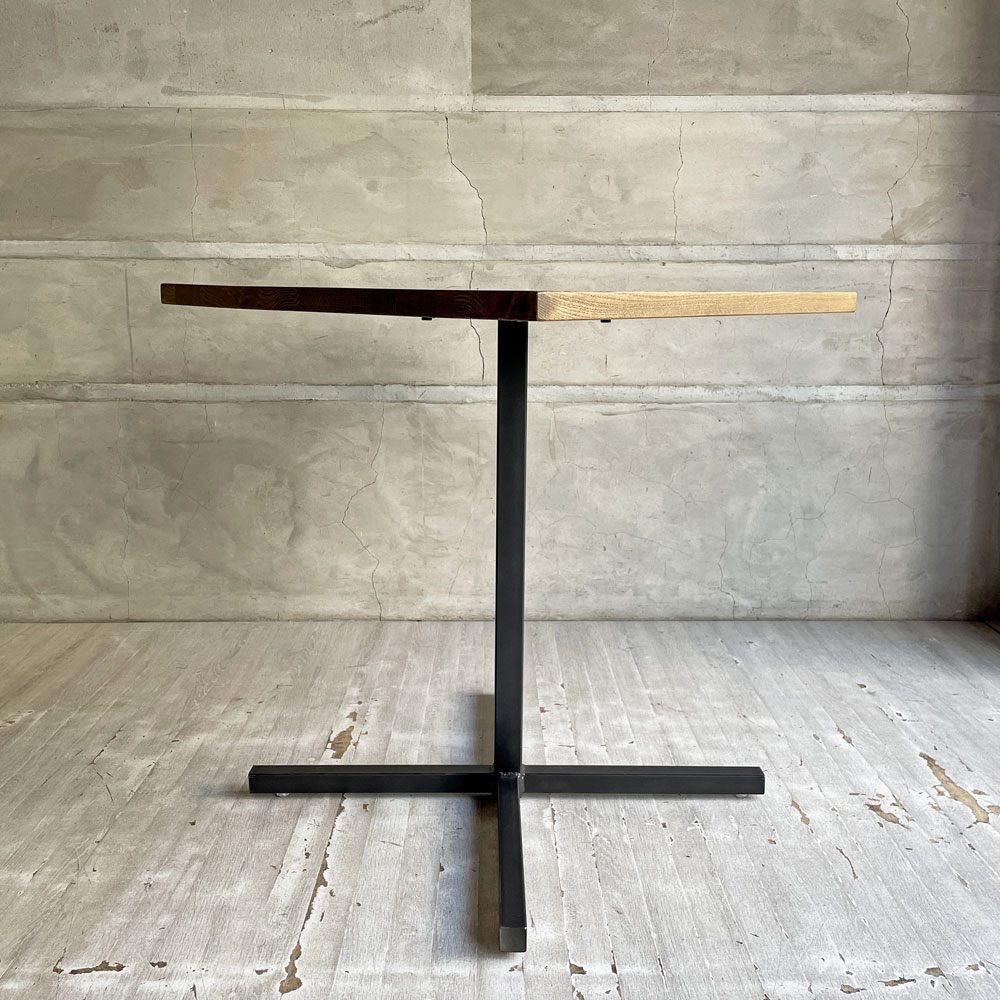 アクメファニチャー ACME Furniture グランビュー GRANDVIEW カフェテーブル オーク無垢材 スチール スクエア天板 インダストリアル 現状品 ♪