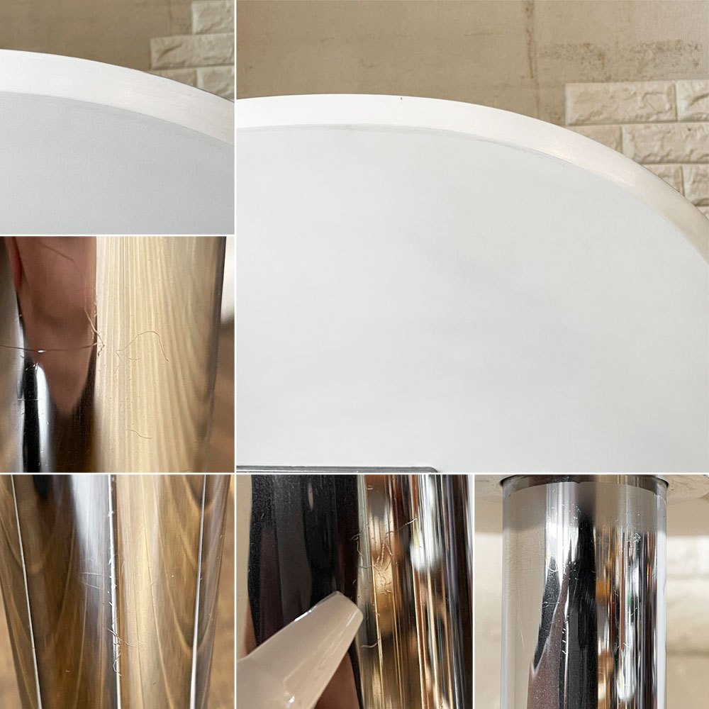 フリッツハンセン Fritz Hansen スーパー円テーブル Aテーブル SUPERCIRCULAR Table  A602 カフェテーブル W75cm ホワイトメラミン ピート・ハイン アルネ・ヤコブセン 定価￥261,800- ◎