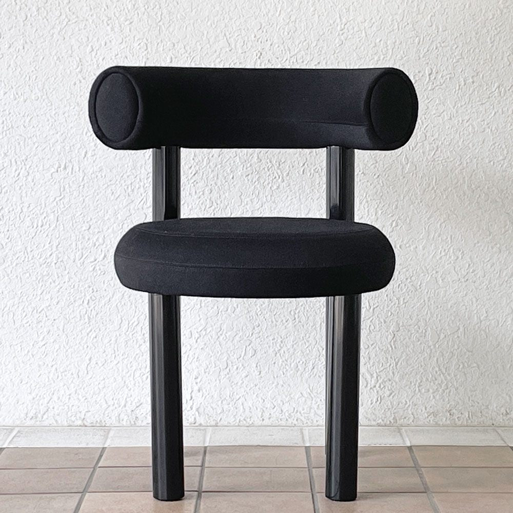 トムディクソン Tom Dixon ファット ダイニングチェア FAT DINING CHAIR クヴァドラ Kvadrat Hallingdal ブラック モダンデザイン ◇