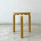 アルテック Artek スツール60 Stool60 バーチ材 ナチュラルラッカー 3本脚 アルヴァ・アアルト フィンランド ●