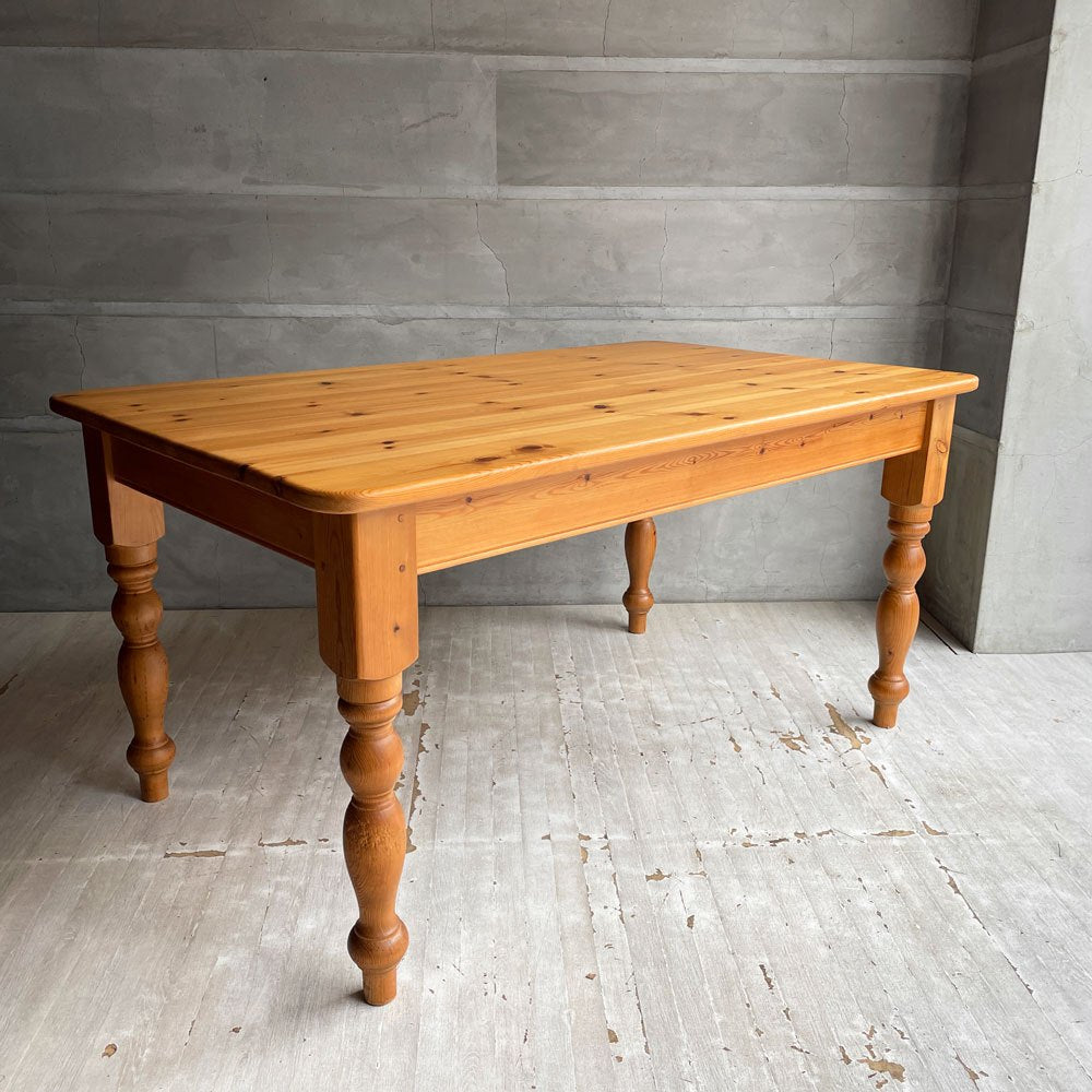 ペニーワイズ THE PENNY WISE ポールウィルソン ダイニングテーブル ヴィクトリアンレッグ パイン無垢材 ナチュラル 英国カントリースタイル ♪