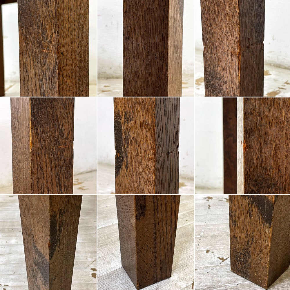 ジャパンビンテージ Japan Vintage オーク材 ダイニングテーブル W120cm 国産家具 古家具 ●