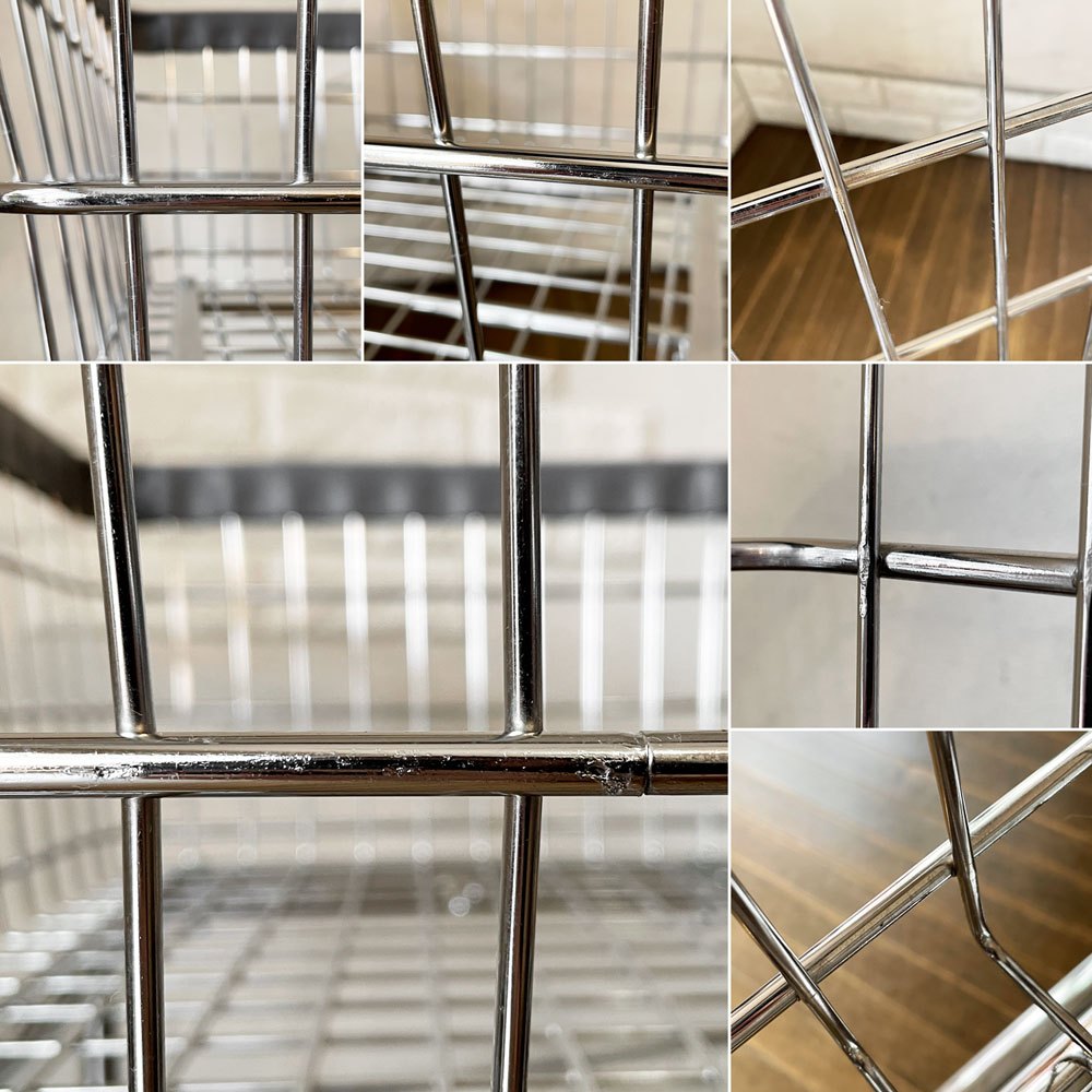 R&B ワイヤープロダクツ R&B WIRE PRODUCTS ランドリーカート LAUNDRY CART キャスター付 アメリカ パシフィックファニチャーサービス P.F.S.取扱 廃番 ◎