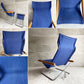 ニーチェア エックス Ny chair X フォールディングチェア オットマン付 ブルー 折り畳みチェア 新居猛 ニーファニチア ♪