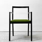 カッシーナイクスシー Cassina ixc. イーストバイイーストウエスト East by Eastwest ジャスミン JASMIN アームチェア ダイニングチェア ブラック グリーン ファブリック 座面張替済み B ●