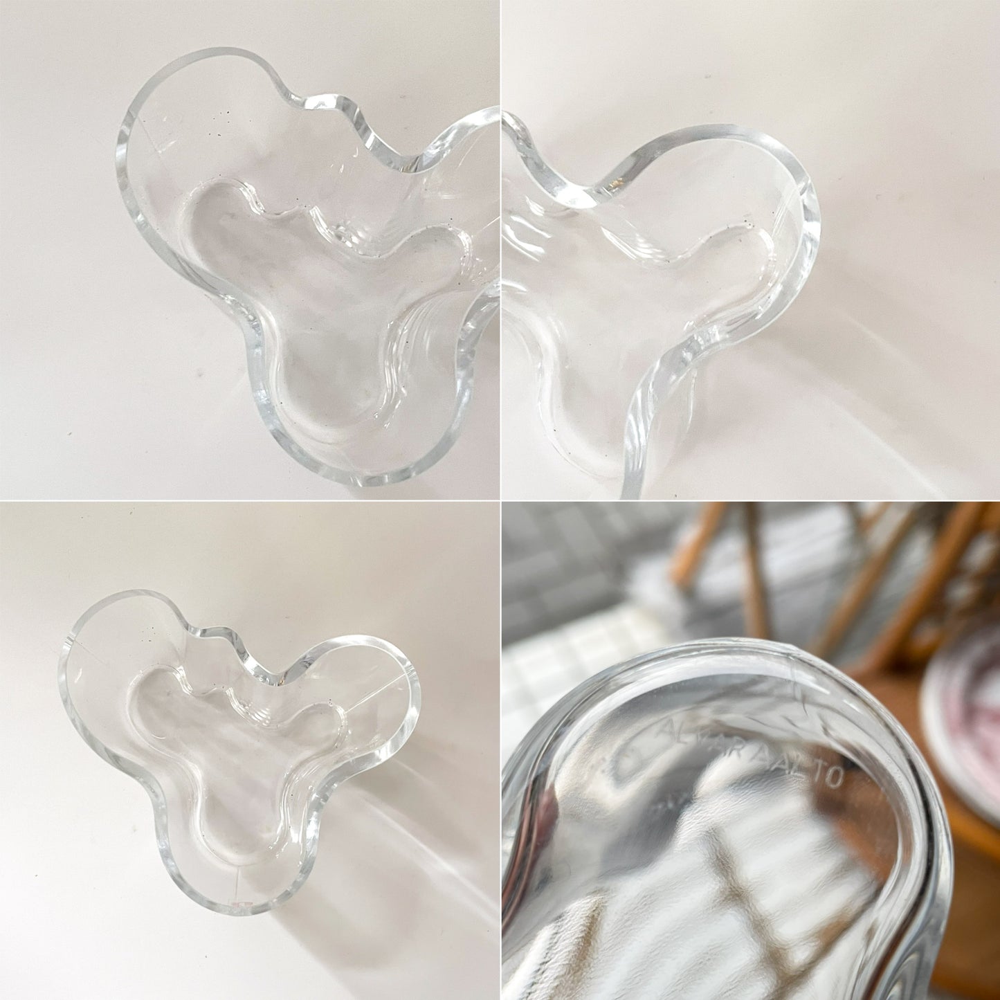 イッタラ iittala アルヴァ・アアルトコレクション ベース Alvar Aalto Collection Vase H95mm クリア 北欧雑貨 箱付 定価\20,900 ★