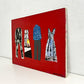 パトリック・アール Patrick Earl unknown キャンバス画 clothes 洋服 コラージュ W46×H35.5cm モダンアート 現代美術 ●