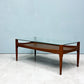 ハイクオリジナルファニチャー HIKE Original furniture ガラスソファテーブル Glass sofa table ウォールナット材 W100cm ◎