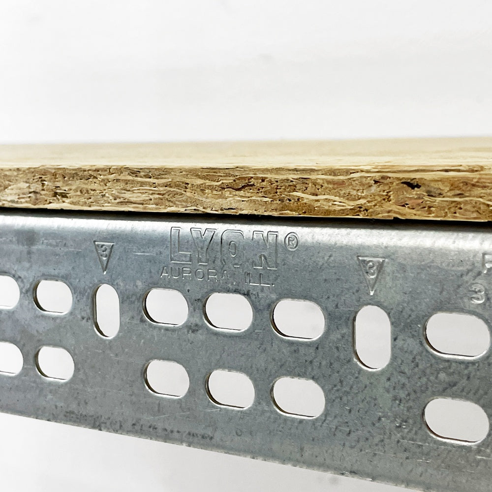 リオン LYON アングルシェルフ SLOTTED ANGLE SHELF オープンシェルフ 6段 インダストリアル P.F.S取扱い セミオーダーサイズ ●