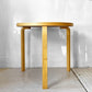 アルテック artek テーブル 90B TABLE ダイニングテーブル ホワイトラミネート天板 バーチ材 3本脚 アルヴァ・アアルト Alvar Aalto フィンランド ★