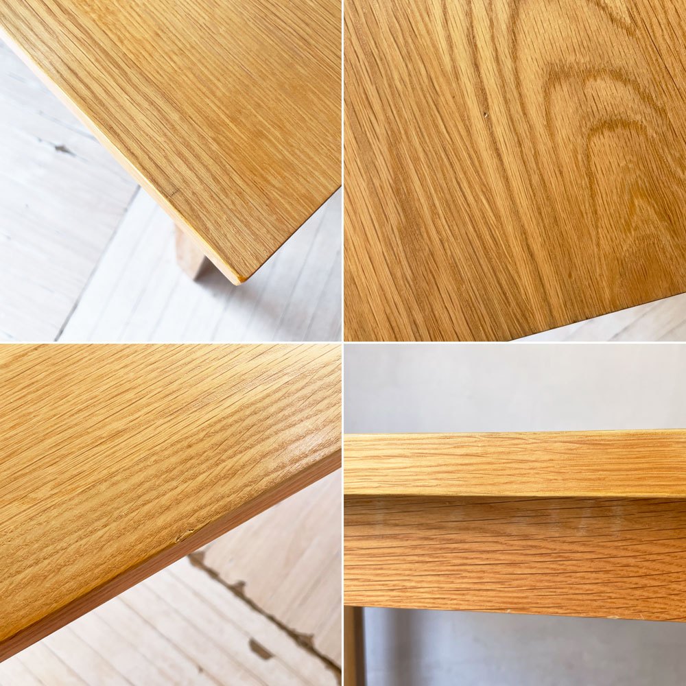 無印良品 MUJI ダイニングテーブル 無垢集成材 W140cm オーク材 シンプル ナチュラルスタイル 廃盤 ★