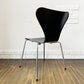 フリッツハンセン Fritz Hansen セブンチェア ダイニングチェア ブラック ラッカー再塗装 アルネ・ヤコブセン デンマーク スタッキングチェア 北欧家具 現状品 ◎