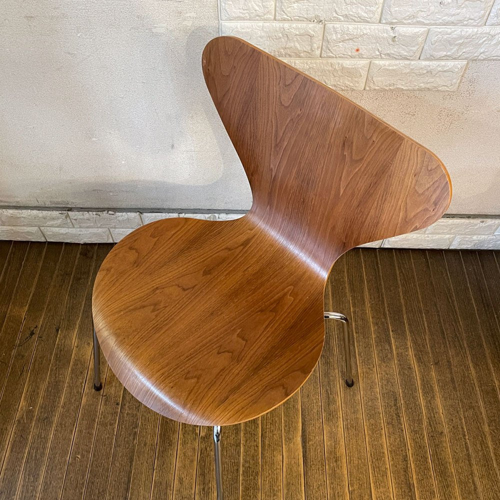 フリッツハンセン Fritz Hansen セブンチェア Seven Chair ダイニングチェア アルネヤコブセン Arne Jacobsen ウォールナット材 北欧家具 B ◎