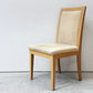 カリガリス Calligaris ダイニングチェア ハイバック ビーチ材 編み込み ファブリック ナチュラルモダン イタリア ●