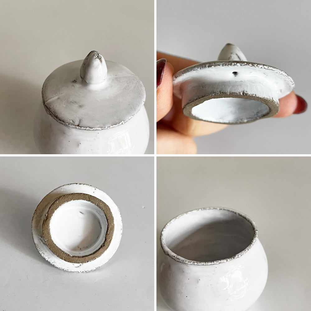 アスティエ・ド・ヴィラット Astier de Villatte フィエット FILLETTE ミニシュガーボウル シュガーポット H7cm 陶器 フランス ■