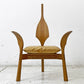 クラフトファニチャー Craft furniture 木ション パーソナルチェア ラウンジチェア アームレスチェア 無垢材 大門 嚴 バウ工房 BAU ●