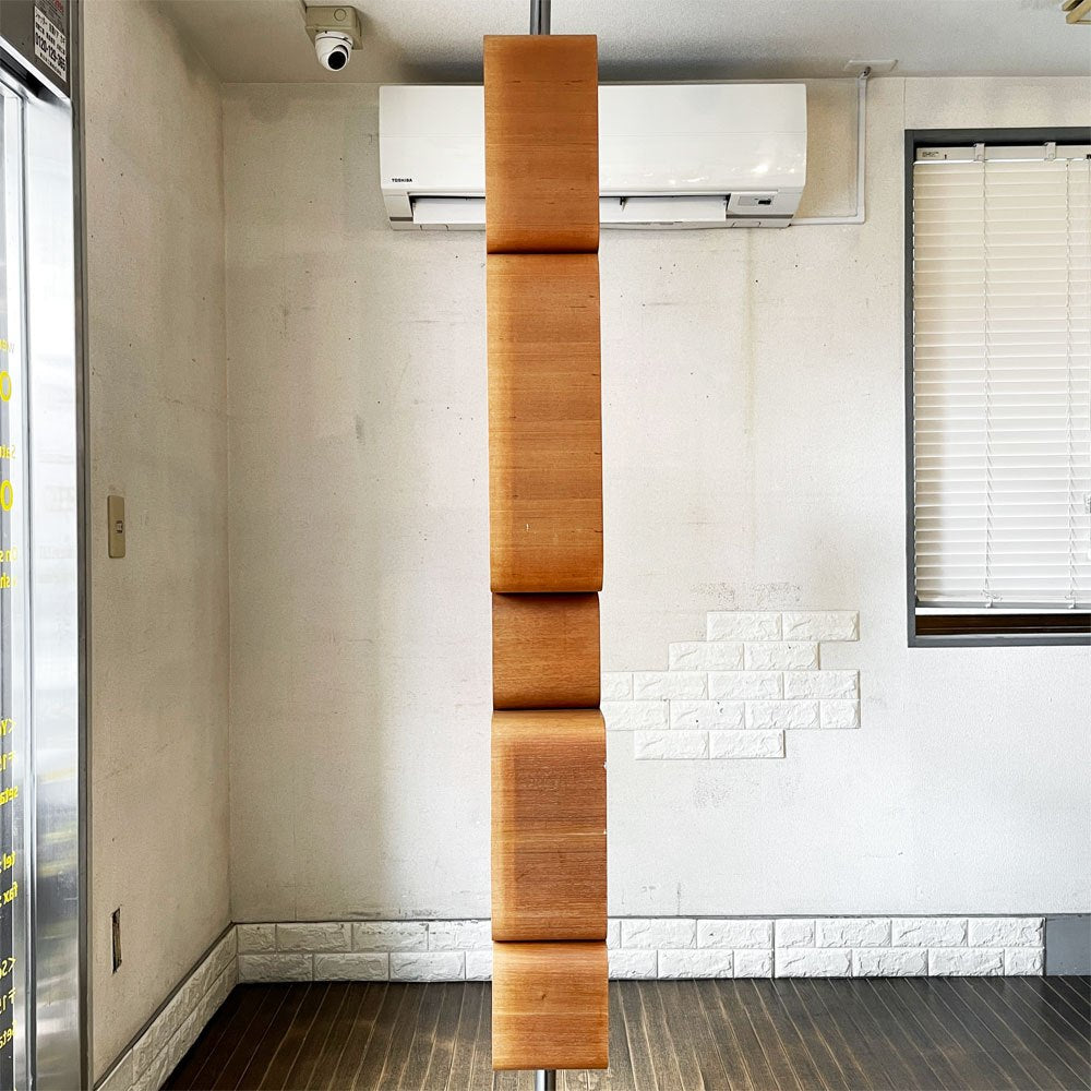 パシフィックファニチャーサービス P.F.S. リーフユニット REEF UNIT A オープンシェルフ パーテーション チーク材 H231.5-245cm ミッドセンチュリーデザイン 廃番 ◎