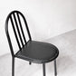 フランスビンテージ French Vintage ステヴァンチェア Stevens Chair モデルC Model C ブラック レザー クッションシート ロベール・マレ＝ステヴァンス  ★