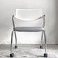 ヴィトラ vitra ビザロール Visaroll デスクチェア ミーティングチェア グレー系 ファブリック キャスターベース スタッキング アントニオ・チッテリオ B ■