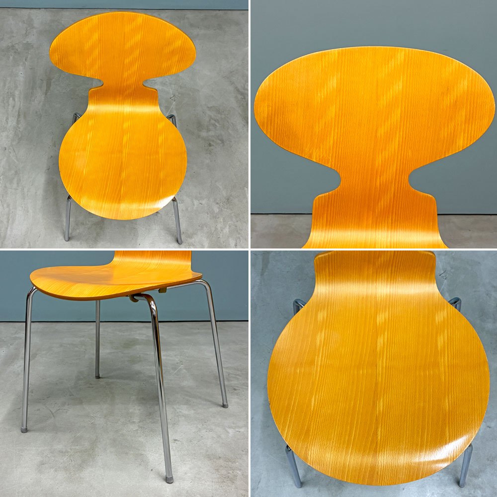 フリッツハンセン Fritz Hansen 3101 アリンコチェア アントチェア 4本脚 ナチュラルビーチ ラッカー仕上げ アルネ・ヤコブセン D ◎