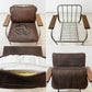ジャーナルスタンダードファニチャー j.s.F ラバルセクショナルソファ LAVAL SECTIONAL SOFA 1Pソファ レザー スチール 工業系 定価115,500円 ●