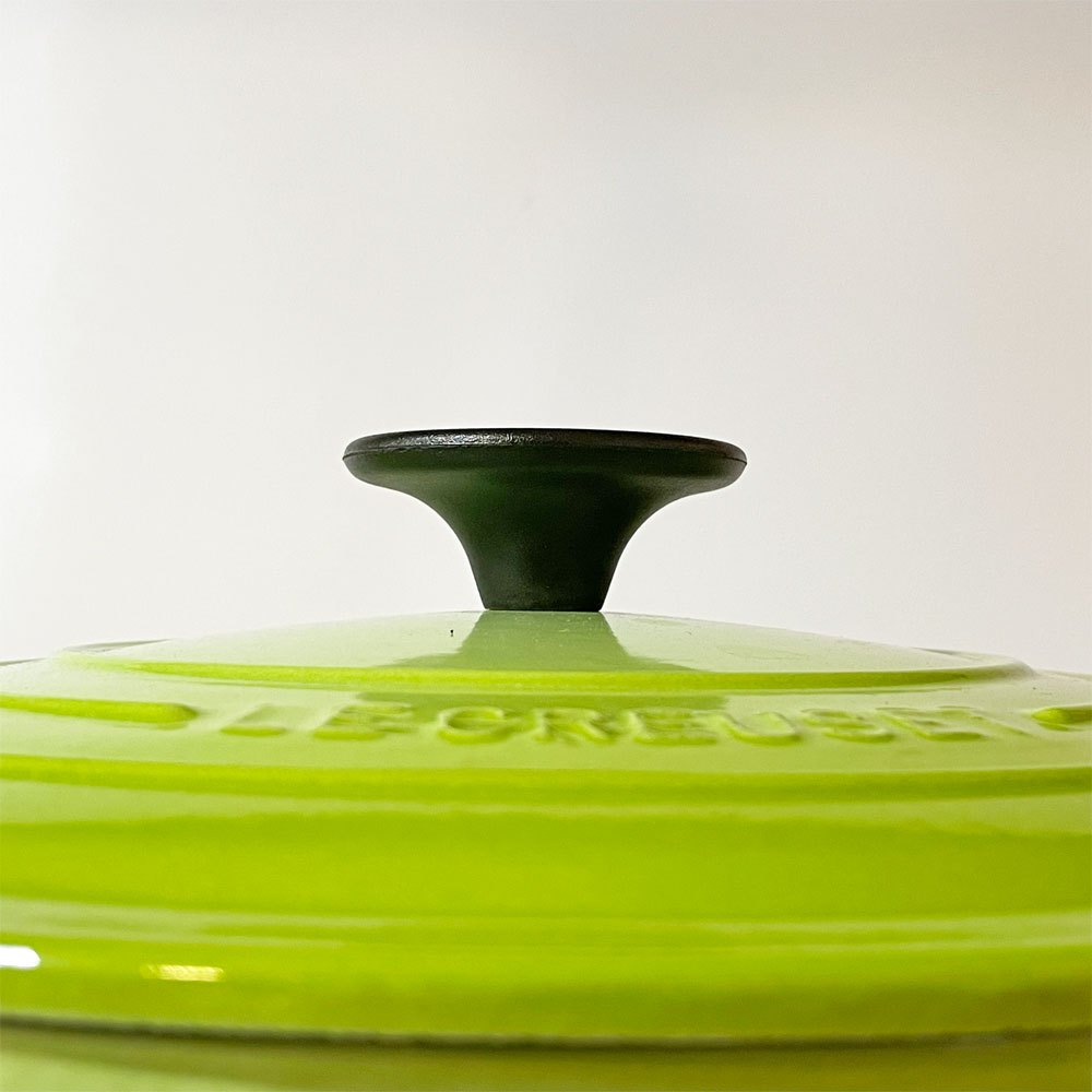 ルクルーゼ LE CREUSET ココットロンド 両手鍋 フルーツグリーン 24cm 鋳物 フランス ★