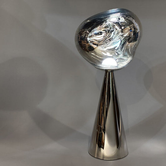 トムディクソン Tom Dixon メルトポータブル MELT PORTABLE シルバー 内蔵LED テーブルライト 間接照明 ヤマギワ取扱 イギリス 定価¥55,000- ★
