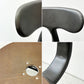 フェールトラヴァイユ FER TRAVAIL ニコルチェア NICOLLE Chair SH45cm ダイニングチェア スチール マットクリア仕上げ 別注モデル レザーパッド付 ブラウン インダストリアル フランス ●