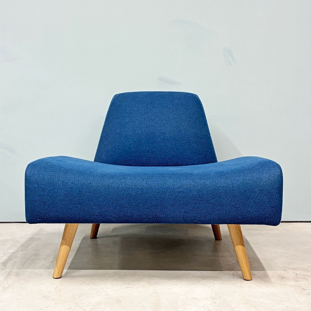 イデー IDEE アーオ ソファ AO SOFA 1Pソファ 1シーター ネイビー ファブリック W75cm 岡嶌要 定価 ￥49,000- ◎