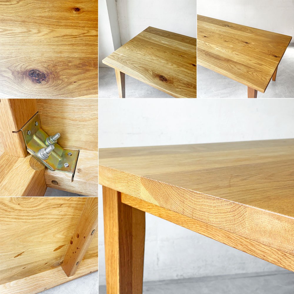 ザ・コンランショップ THE CONRAN SHOP バレル BARREL ダイニングテーブル W160cm ヨーロピアンオーク材 無垢集成材 ナチュラルスタイル 定価￥260.000- ★